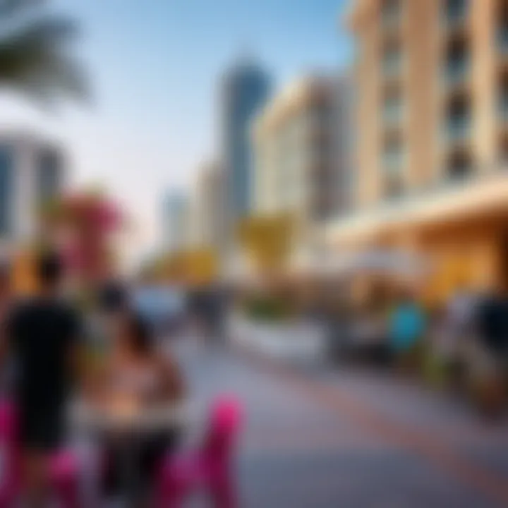 Vibrant community atmosphere at Jumeirah Beach Residence