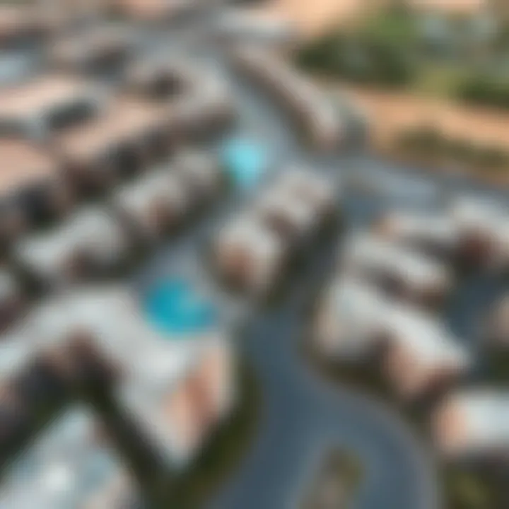 Luxury Residential Communities in UAE Aerial view of a luxury residential community in the UAE