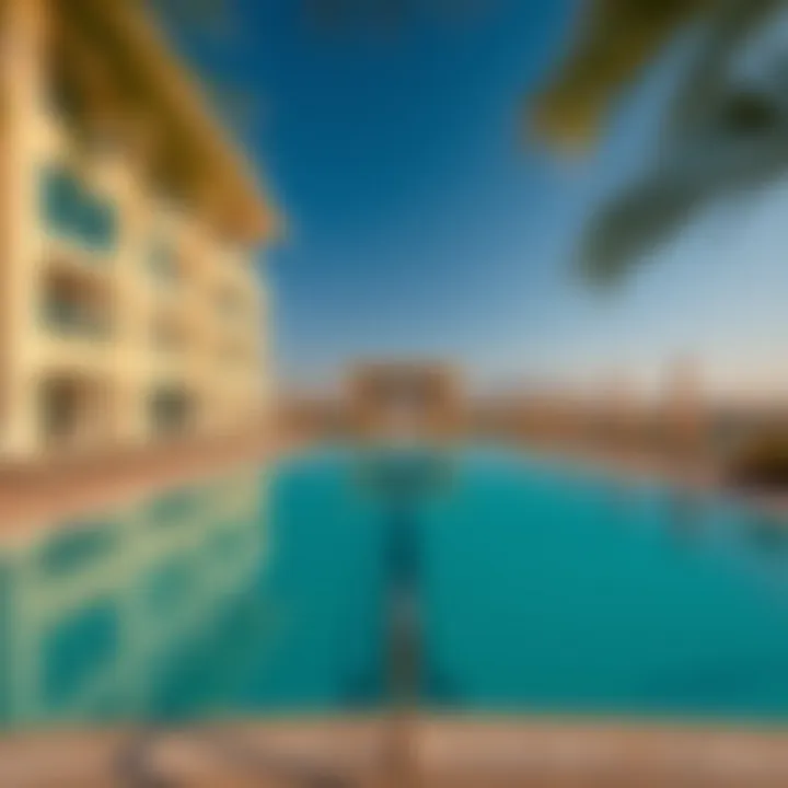 Community Amenities at Liwa Residence Panoramic view of the community amenities at Liwa Residence