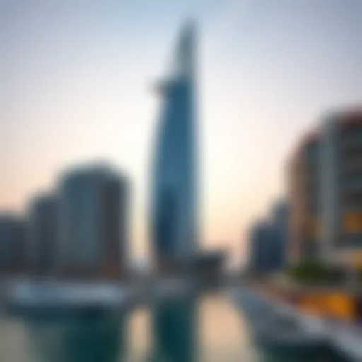 Stunning view of Marina Pinnacle's architectural design