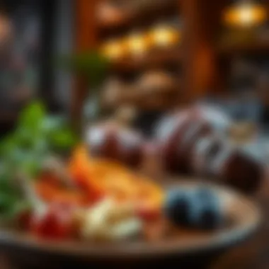 A close-up of unique ingredients used in Michelin-star cuisine