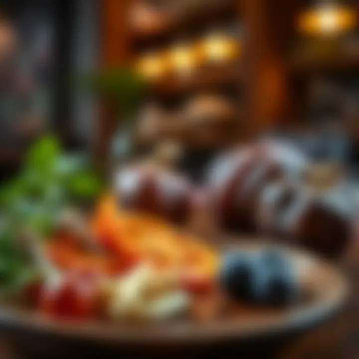 A close-up of unique ingredients used in Michelin-star cuisine