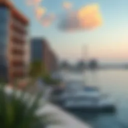 Stunning waterfront view of Mina Rashid's Seascape project