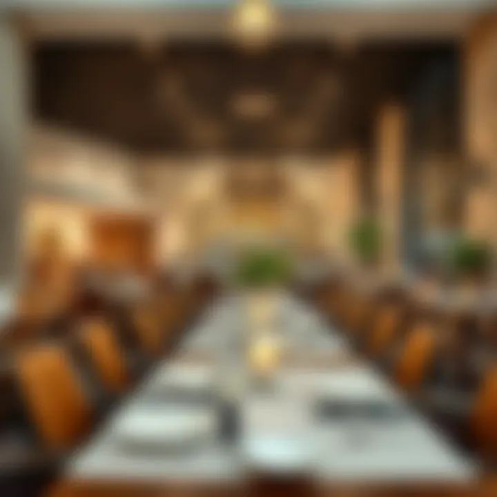 Cultural Influences in Dining An elegant dining setup reflecting local culture at Nakheel Mall