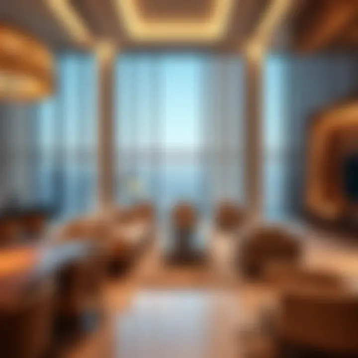 Sophisticated Interior of Nassima Tower Interior design showcasing the modern architecture of Nassima Tower