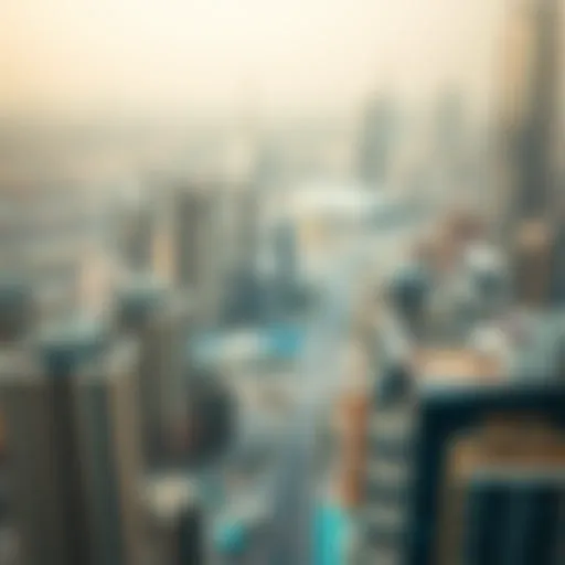Aerial view of Dubai skyline showcasing luxurious properties
