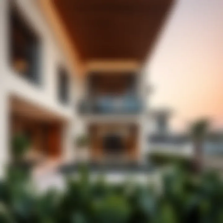 Detailed architectural design of a modern Dubai residence