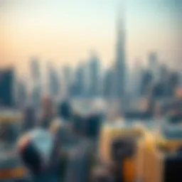 Aerial view of Dubai skyline showcasing modern architecture