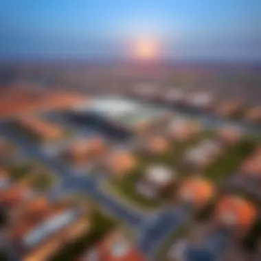 Aerial View of Remraam Community Aerial view of Remraam community highlighting its residential layout