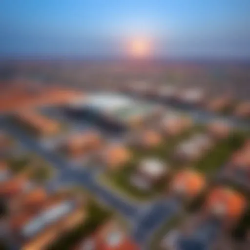 Aerial View of Remraam Community Aerial view of Remraam community highlighting its residential layout
