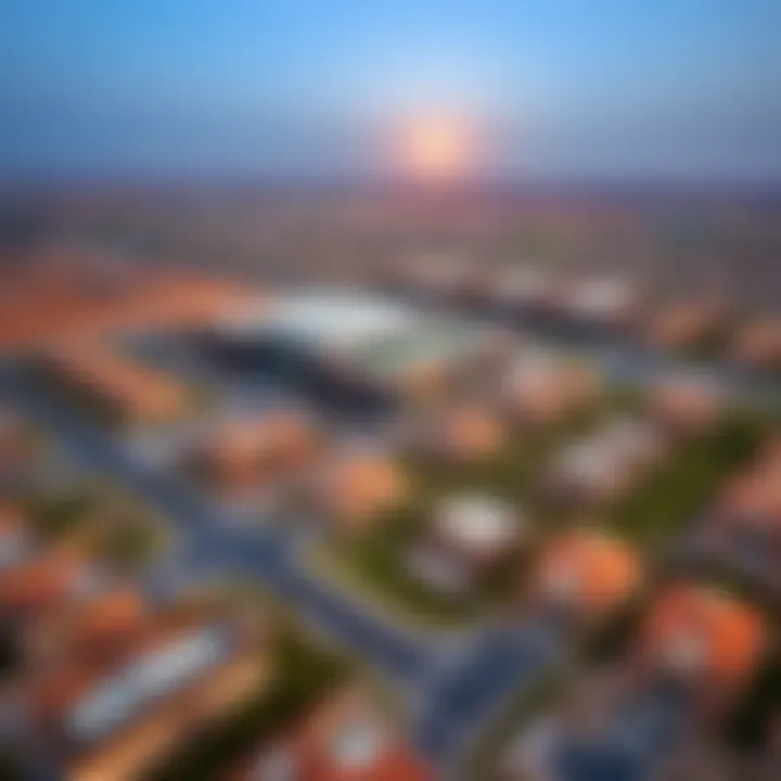 Aerial View of Remraam Community Aerial view of Remraam community highlighting its residential layout