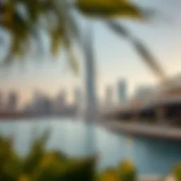 Stunning view of One Za'abeel against the Dubai skyline