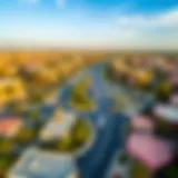 Aerial view showcasing the vibrant community in Rashidiya