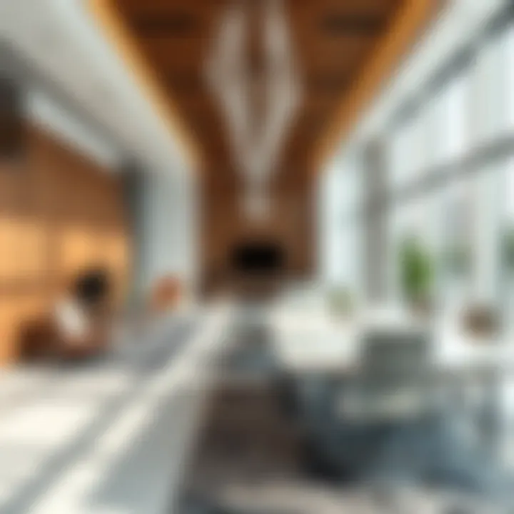 Exquisite Office Spaces Luxurious office interiors showcasing real estate professionalism