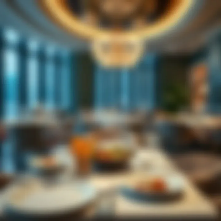 Exquisite dining experience at the Sheraton Hotel featuring gourmet cuisine