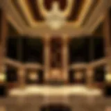 Luxurious lobby of the Sheraton Hotel in Dubai showcasing elegant design