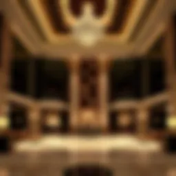 Luxurious lobby of the Sheraton Hotel in Dubai showcasing elegant design