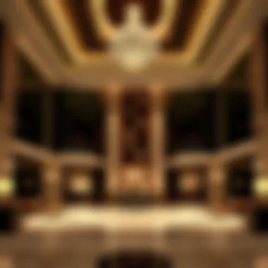 Luxurious lobby of the Sheraton Hotel in Dubai showcasing elegant design