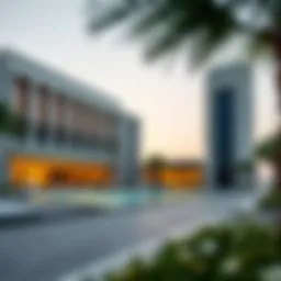 Luxurious exterior view of SLS Dubai Hotel & Residences showcasing modern architecture