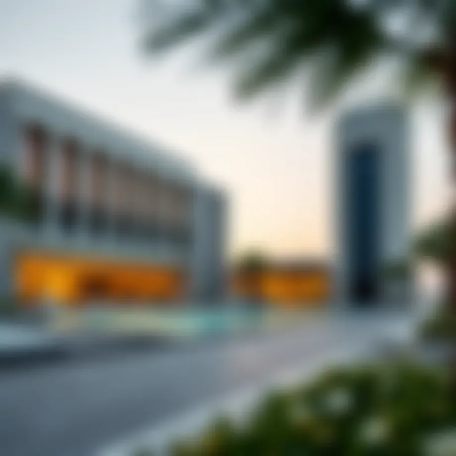 Luxurious exterior view of SLS Dubai Hotel & Residences showcasing modern architecture