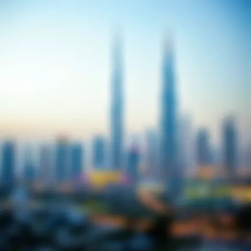 Stunning skyline of Dubai showcasing star buildings