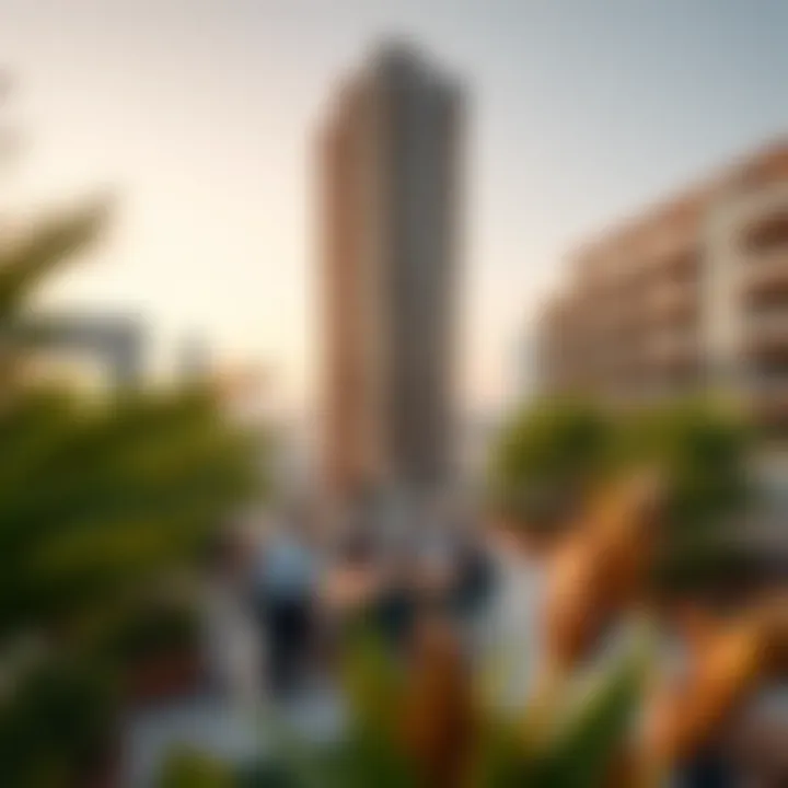 Vibrant community spaces within Suburbia Tower fostering social interactions