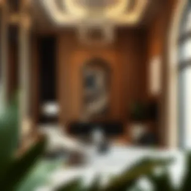 Contemporary interior featuring Arabesque motifs in luxury apartments