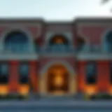 Intricate Arabesque patterns adorning a Dubai villa facade