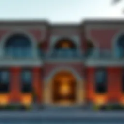 Intricate Arabesque patterns adorning a Dubai villa facade