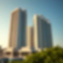 Luxurious high-rise buildings in Dubai