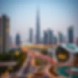 A panoramic view of Dubai's skyline showcasing modern architecture
