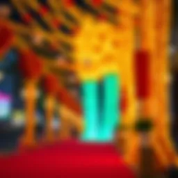 Festive decorations celebrating UAE National Day