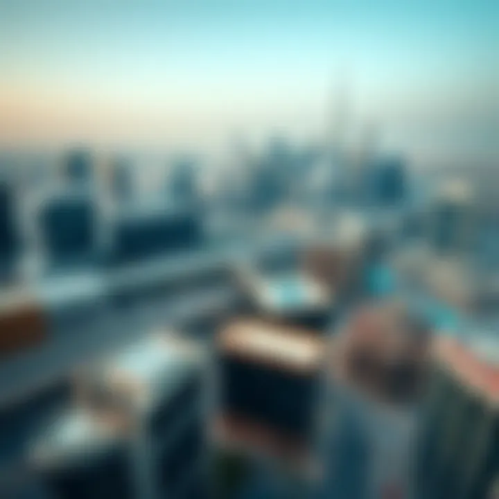 A stunning aerial view of Dubai's skyline showcasing modern architecture