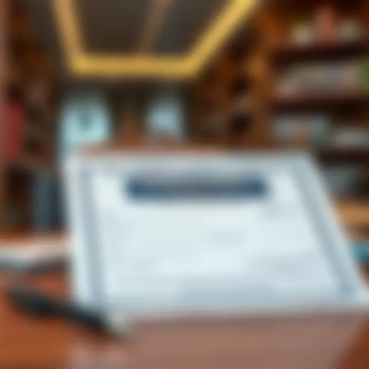 Ejari registration certificate displayed on a desk