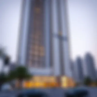 Stunning facade of Fortune Executive Tower showcasing modern architectural design