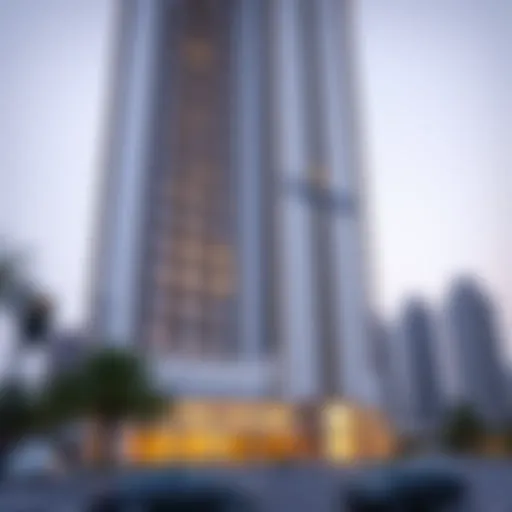 Stunning facade of Fortune Executive Tower showcasing modern architectural design