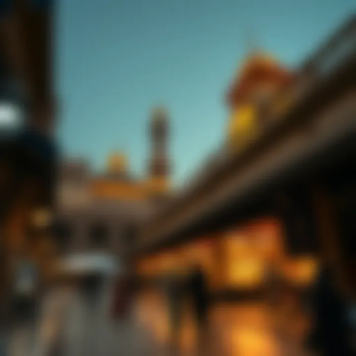 Architectural Beauty of the Gold Souk Traditional architecture of the Gold Souk marketplace