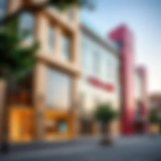 Elegant exterior view of Vida Mall showcasing its modern architectural design