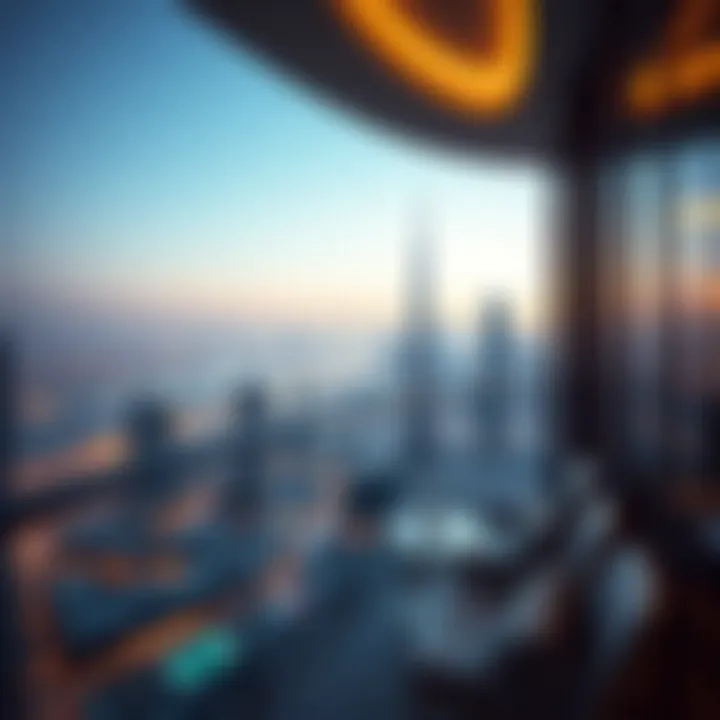 Panoramic view from a high-rise apartment in Volante Tower