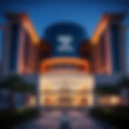 Exterior view of the Wasl Experience Center showcasing modern architecture