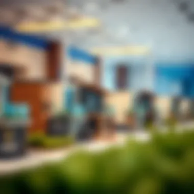 Showcase of property models at the Wasl Experience Center