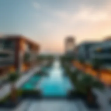 Stunning architectural design of Yas Park View showcasing modern luxury