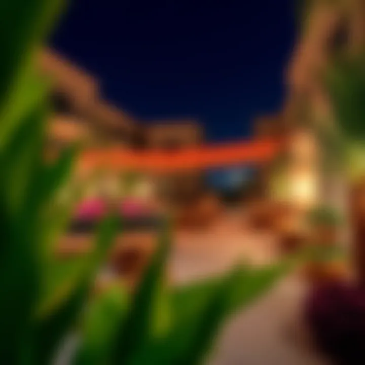 Vibrant community spaces and lush greenery surrounding Yas Park View