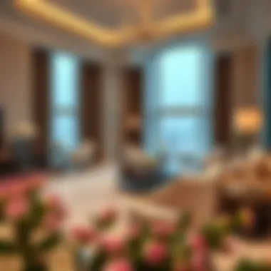 Luxurious interiors of a residential unit at Yas Park View